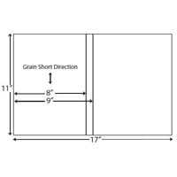 20lb Vertical 11" X 17" Perforated Paper