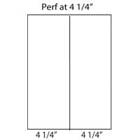 24lb Vertical 8.5" X 11" Perforated Paper
