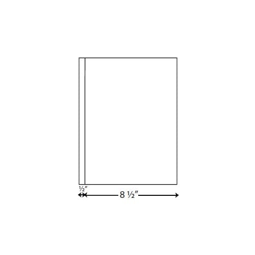 20lb Vertical 9" X 11" Perforated Paper 1/2" from left - 2500 sheets