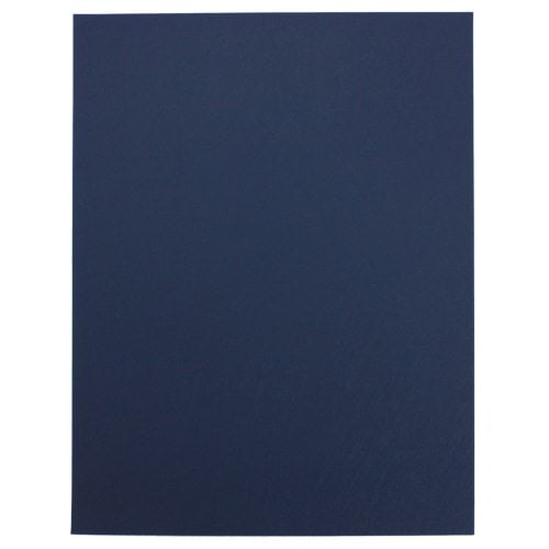 20mil Navy Leather Grain Poly 8.5" x 11" Covers (50pk)