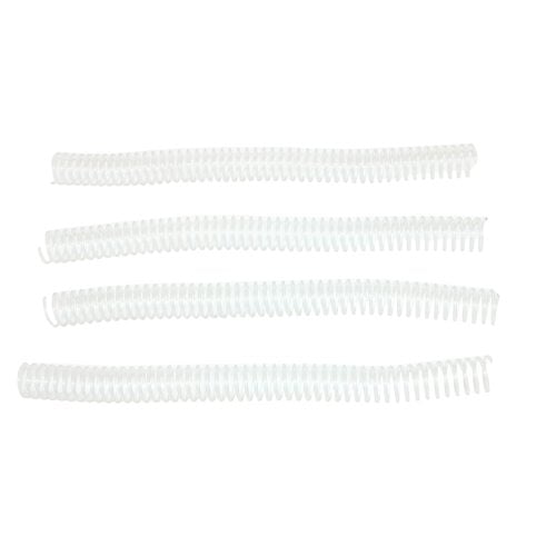 20mm Clear 4:1 Pitch Spiral Binding Coil - 100pk