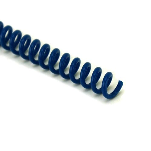 20mm Dark Blue 4:1 Pitch Spiral Binding Coil - 100pk