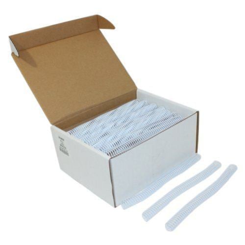 20mm White 4:1 Pitch Spiral Binding Coil - 100pk