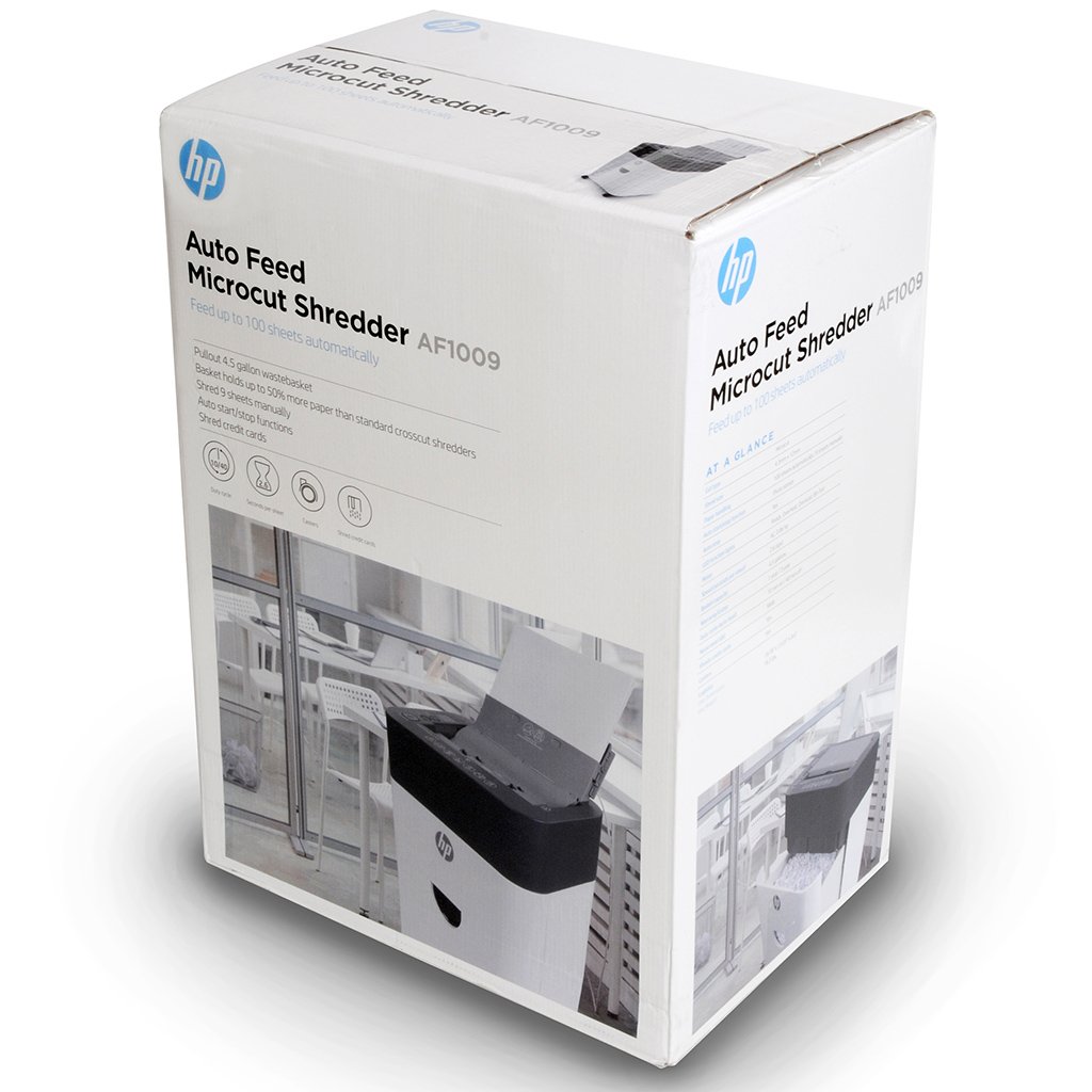 HP AF1009 Microcut Auto-Feed 9-Sheet Paper Shredder