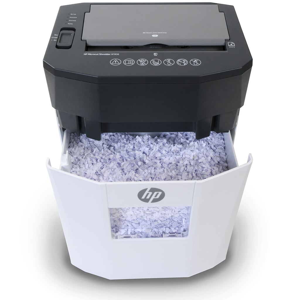 HP AF808 Microcut Auto-Feed 8-Sheet Paper Shredder - Clearance Sale