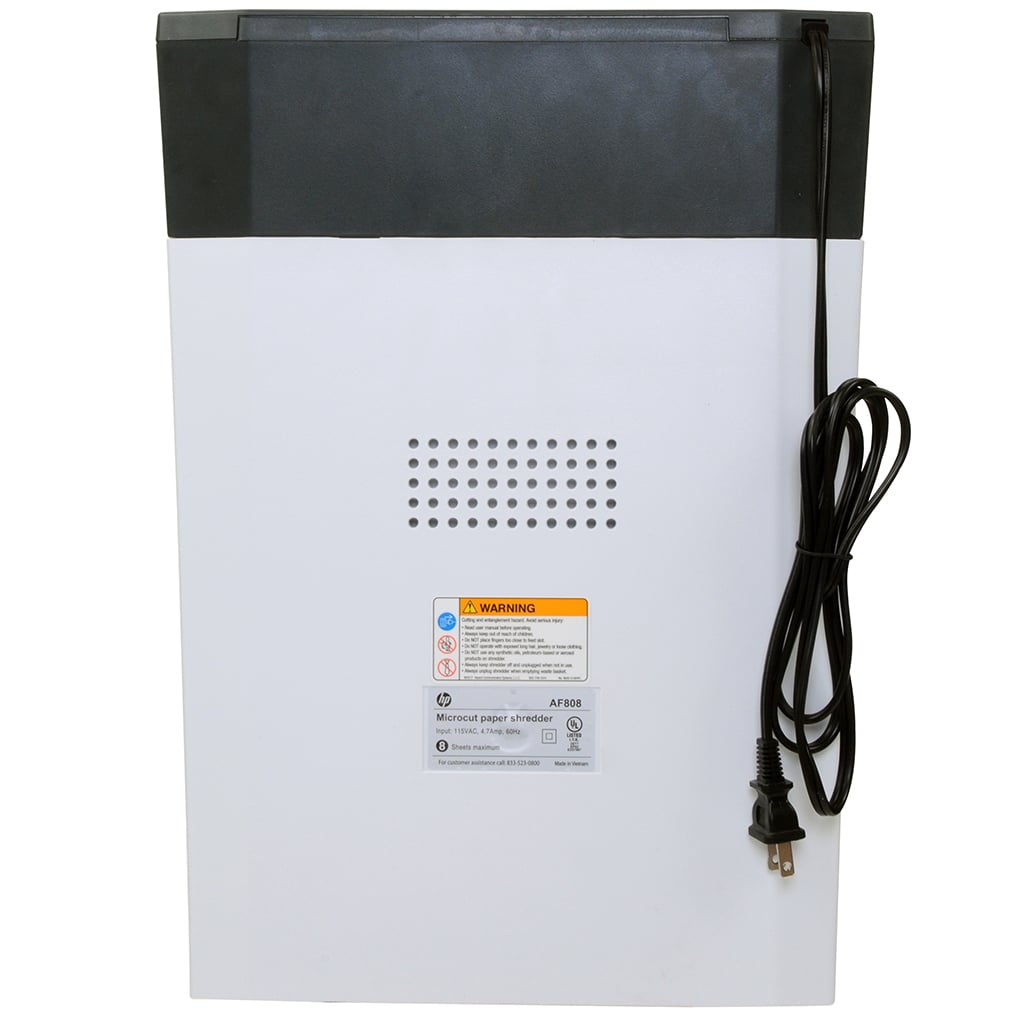 HP AF808 Microcut Auto-Feed 8-Sheet Paper Shredder - Clearance Sale