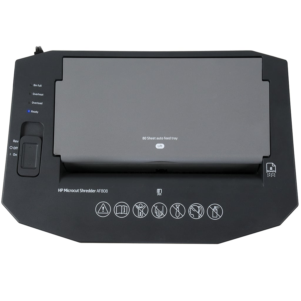HP AF808 Microcut Auto-Feed 8-Sheet Paper Shredder - Clearance Sale
