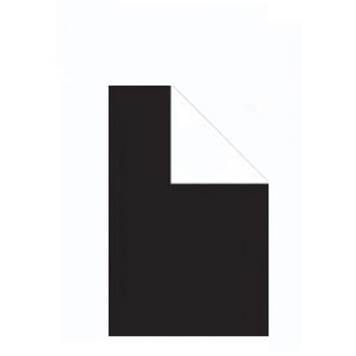 22" x 28" Black/White Two-Sided Corrugated Cardboard Project Sheets - 25pk