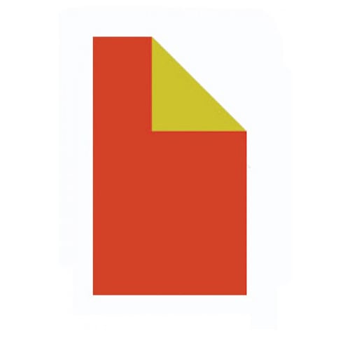 22" x 28" Orange/Yellow Two-Sided Corrugated Cardboard Project Sheets - 25pk