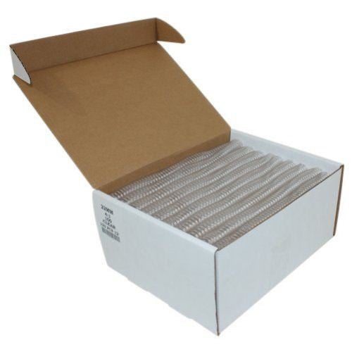22mm Clear 4:1 Pitch Spiral Binding Coil - 100pk