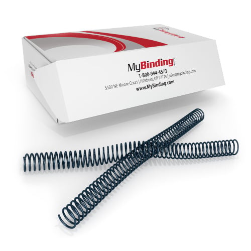 22mm Navy 4:1 Pitch Spiral Binding Coil - 100pk
