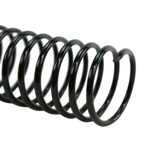 23mm Black 4:1 Pitch Spiral Binding Coil - 100pk