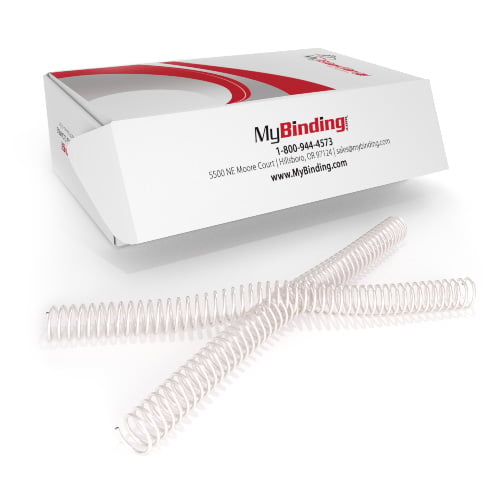 23mm Pearl 4:1 Pitch Spiral Binding Coil - 100pk