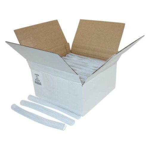 23mm White 4:1 Pitch Spiral Binding Coil - 100pk