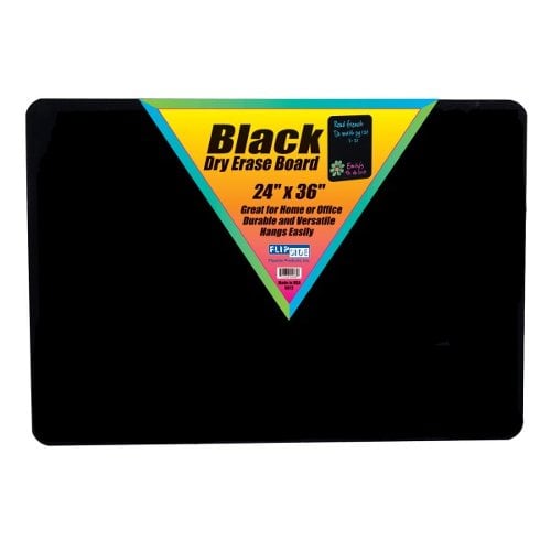Hardboard Backed Unframed Black Dry Erase Boards