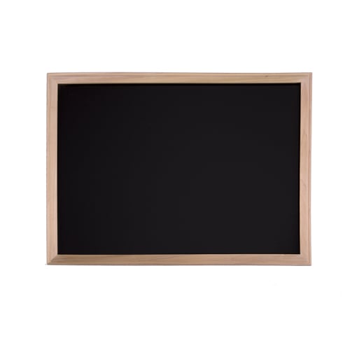 36" x 48" Wood Framed Black Dry-Erase Board
