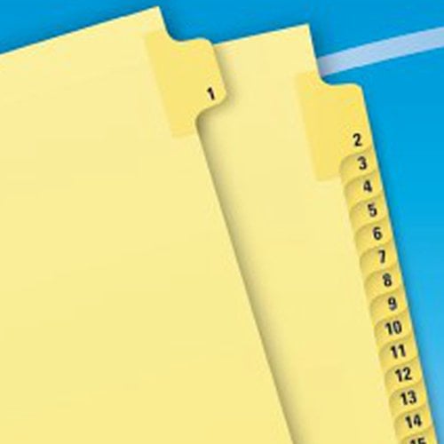 Avery 1-31 tab Preprinted Laminated Tab Dividers - 24283 - Clearance Sale