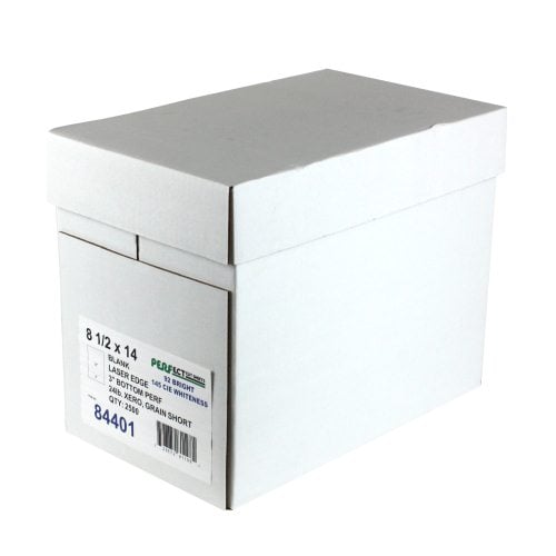 24lb Horizontal 8.5" X 14" Perforated Paper @ 3" Case