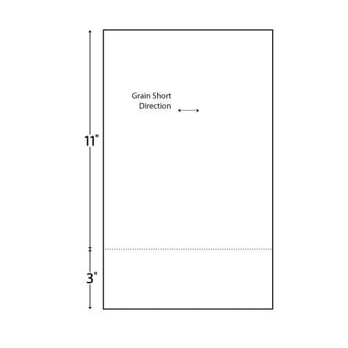24lb Horizontal 8.5" X 14" Perforated Paper @ 3" Case