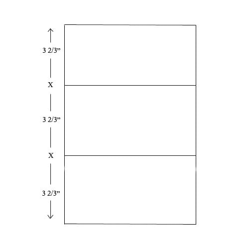 24lb Horizontal 8.5" X 11" Perforated Paper