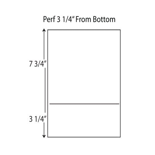 24lb Horizontal 8.5" X 11" Perforated Paper