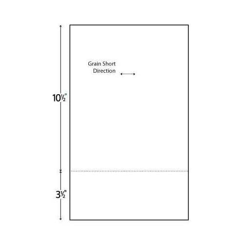 24lb Horizontal 8.5" X 14" Perforated Paper