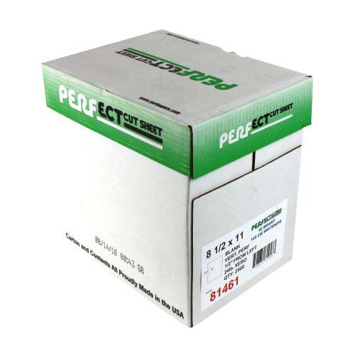 24lb Vertical 8.5" X 11" Perforated Paper 1/2" from left - 2500 sheets