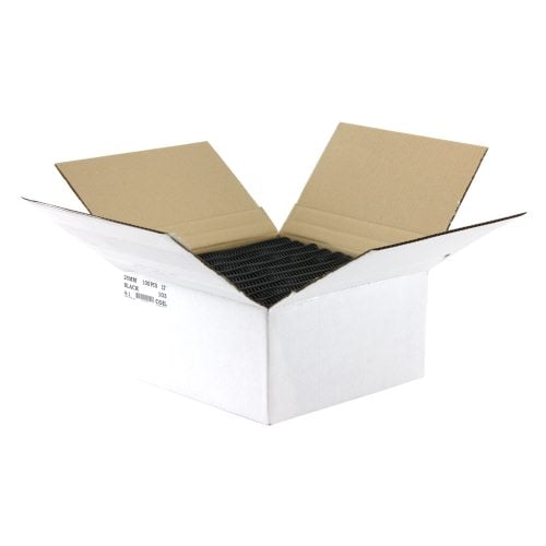 25mm Black 4:1 Pitch Spiral Binding Coil - 100pk