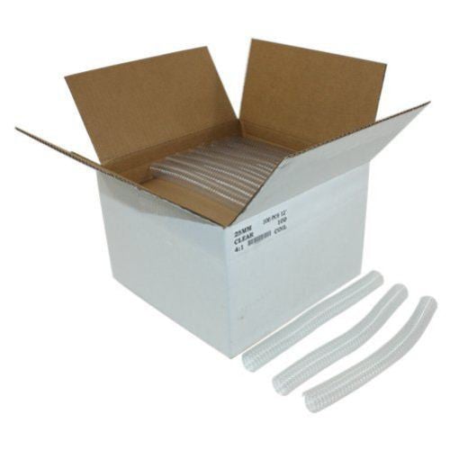 25mm Clear 4:1 Pitch Spiral Binding Coil - 100pk