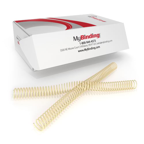25mm Ivory 4:1 Pitch Spiral Binding Coil - 100pk