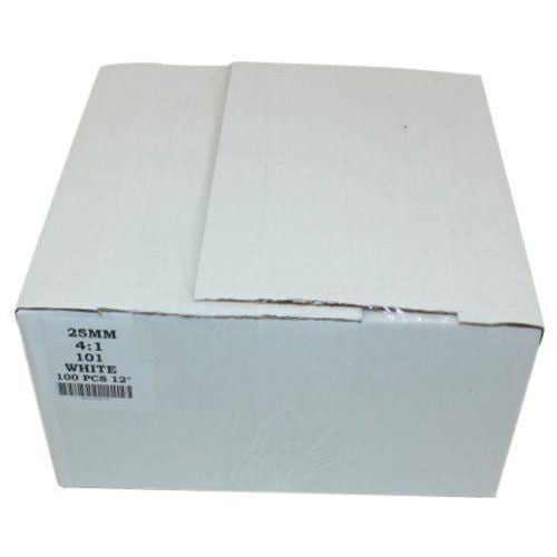 25mm White 4:1 Pitch Spiral Binding Coil - 100pk