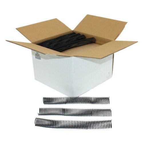 28mm Black 4:1 Pitch Spiral Binding Coil - 100pk