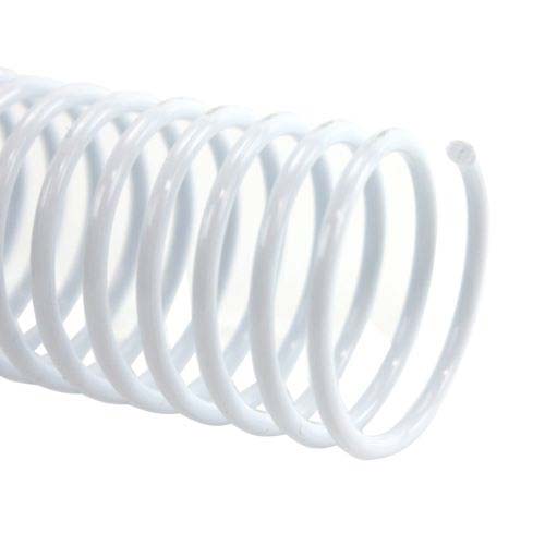 28mm White 4:1 Pitch Spiral Binding Coil - 100pk