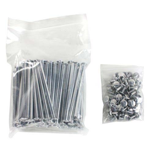 3-1/2" Silver Aluminum Screw Posts - 100pk
