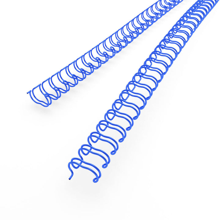 Blue 3/16" 3:1 Pitch Twin Loop Wire - 100pk