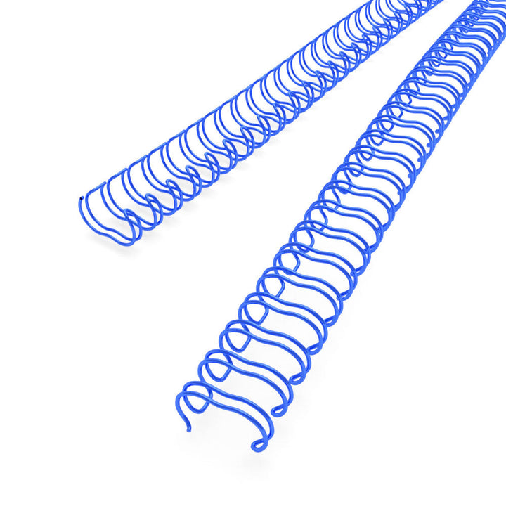 Blue 7/16" 3:1 Pitch Twin Loop Wire - 100pk