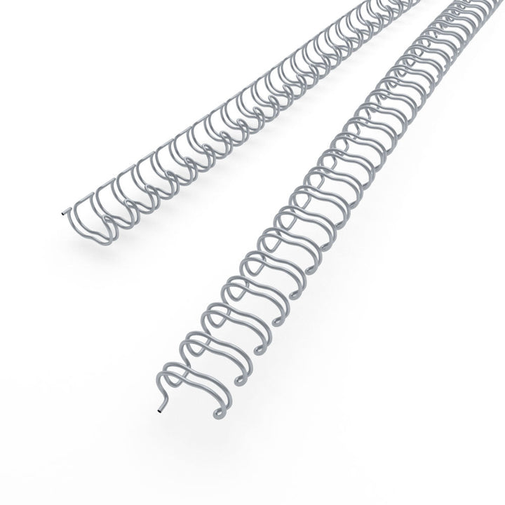 Gray 5/16" 3:1 Pitch Twin Loop Wire - 100pk