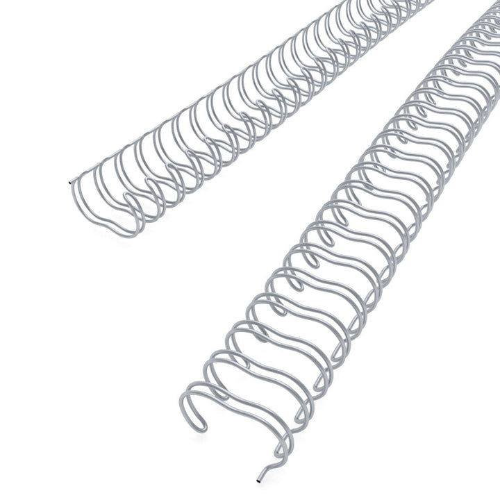 Gray 9/16" 3:1 Pitch Twin Loop Wire - 100pk