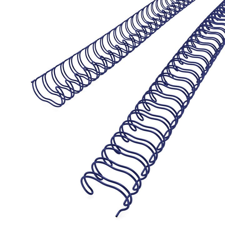 Navy 9/16" 3:1 Pitch Twin Loop Wire - 100pk
