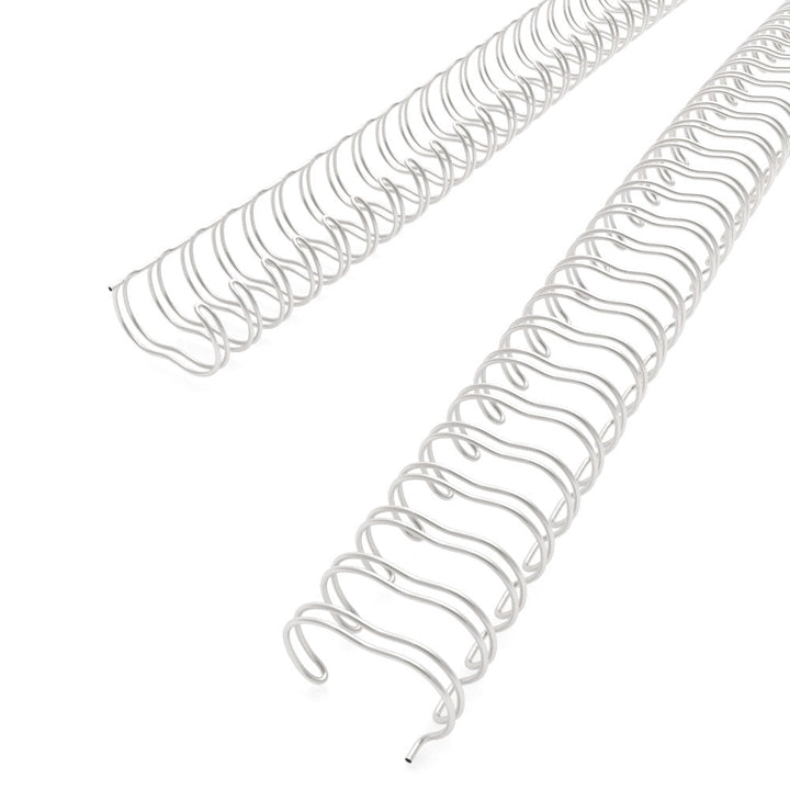 Pewter 9/16" 3:1 Pitch Twin Loop Wire - 100pk