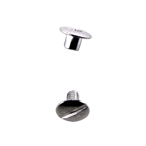 3/16" Silver Aluminum Screw Posts - 100pk