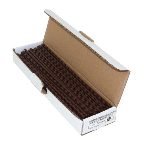 3/16" Brown Plastic Binding Combs - 100pk