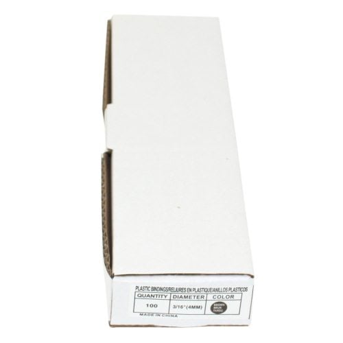 3/16" Brown Plastic Binding Combs - 100pk