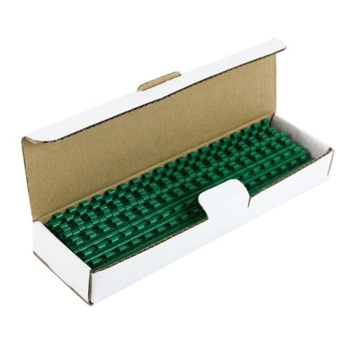 3/16" Green Plastic Binding Combs - 100pk