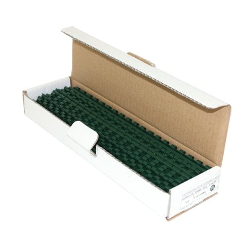 3/16" Hunter Green Plastic Binding Combs - 100pk