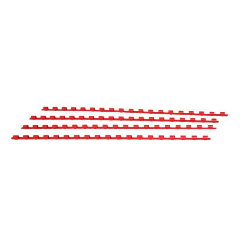 3/16" Red Plastic Binding Combs - 100pk - Clearance Sale