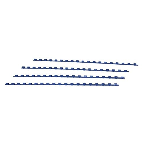 3/16" Royal Blue Plastic Binding Combs - 100pk