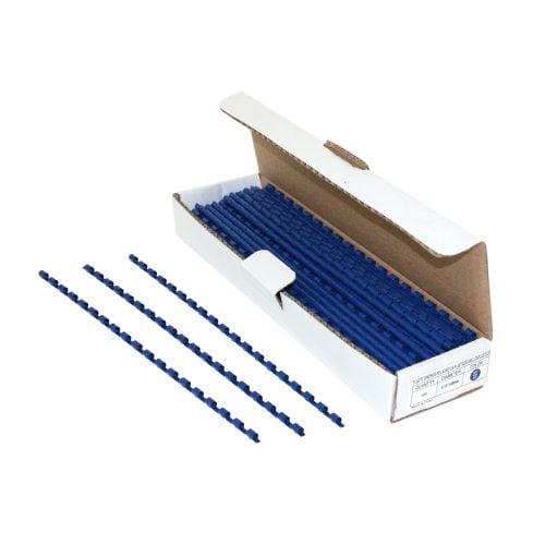 3/16" Royal Blue Plastic Binding Combs - 100pk
