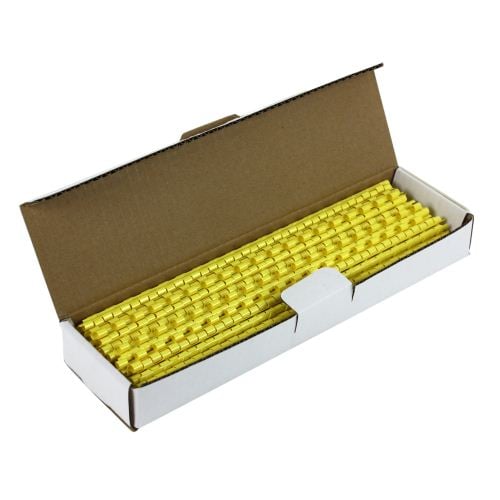 3/16" Yellow Plastic Binding Combs - 100pk