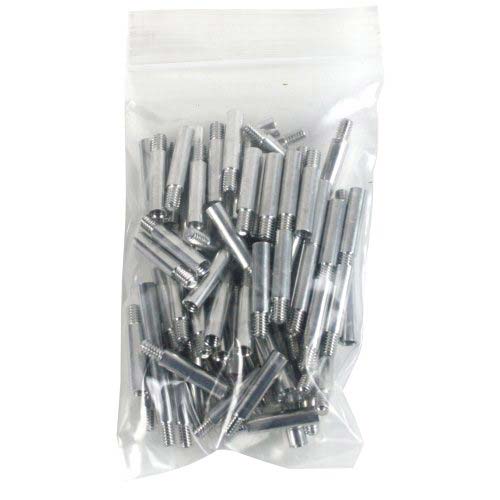 3/4" Silver Aluminum Screw Post Extensions - 100pk